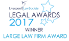 Liverpool Law Society Legal Awards 2017 Winner - Large Law Firm Award