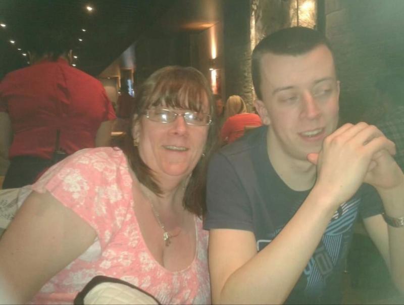 Nelda Daniels and her son Nathan.