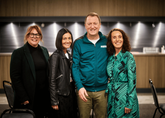 (Left - Right) Caroline Farrington, Laura Newcombe, Tony Grant and Haley Farrell