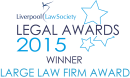 Liverpool Law Society Winner Large Law Firm of the Year 2015