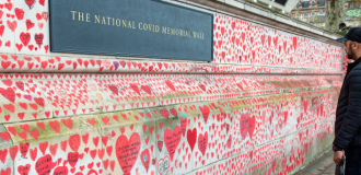 A picture of the National Covid Memorial Wall