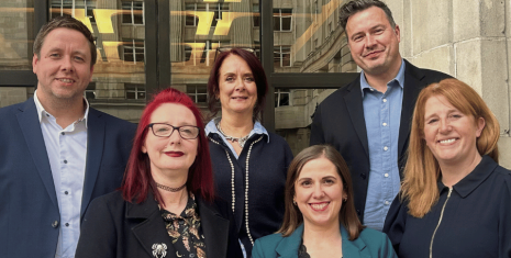 Chris Stone, Sarah McCarthy, Esther Leach, Claire Martini, John-Paul Dennis and Janet Jones