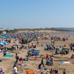 People enjoying the sunshine