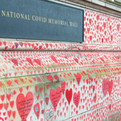 A picture of the National Covid Memorial Wall