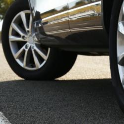 car parked on road